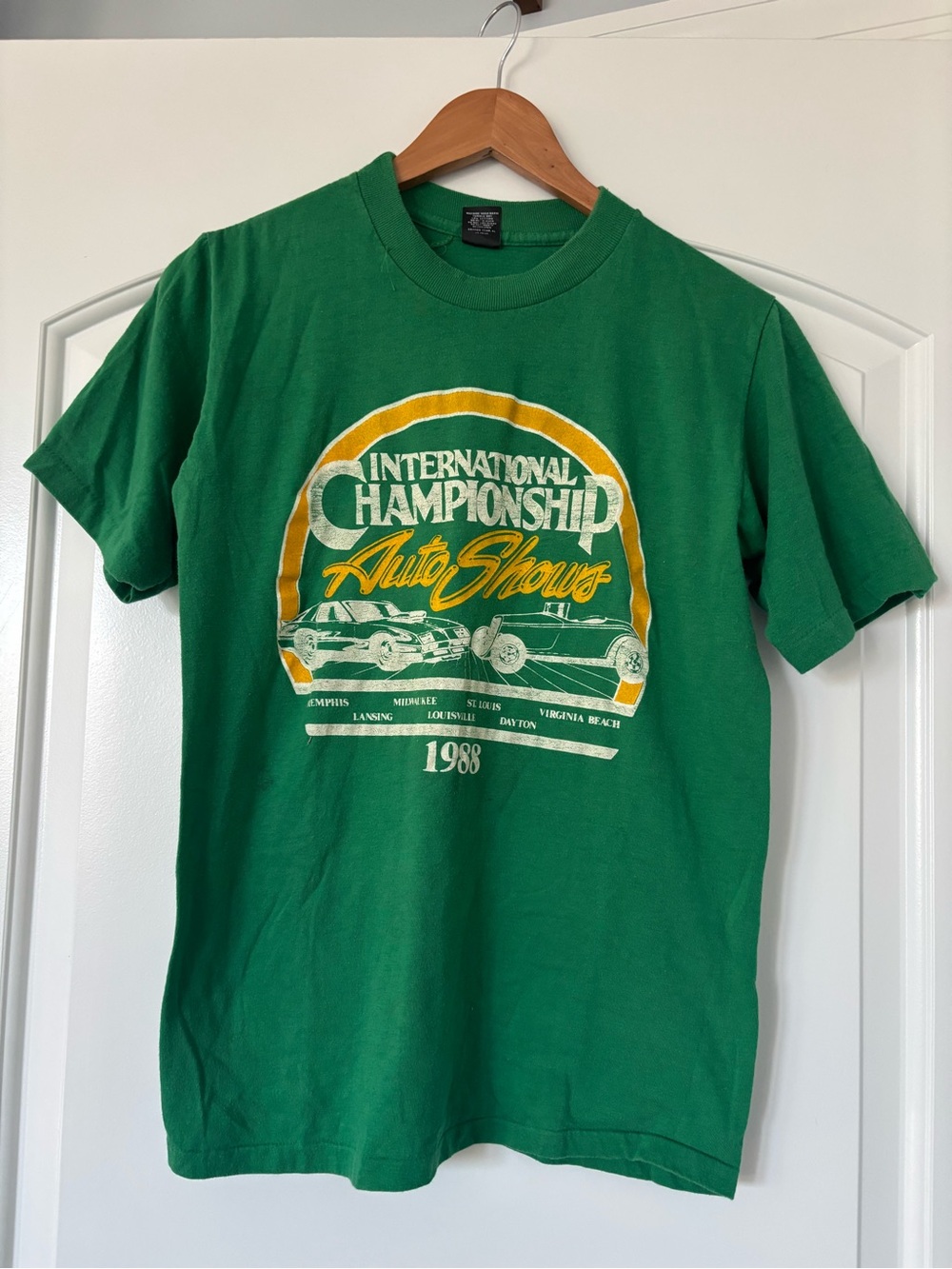 Vintage 1988 International Championship Auto Shows T-Shirt - Size M (50/50)